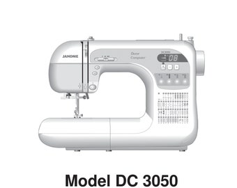Janome DC 3050 Sewing Machine Instruction Manual (PDF)