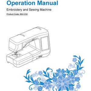 Brother VM5100 Sewing Machine Instruction Manual - User Manual - Complete User Guide