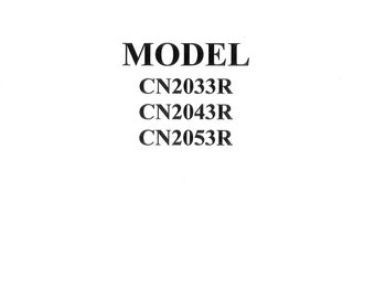 CONSEW CN2033R-CN2043R-CN2053R Sewing Machine Instruction Manual - User Manual - Complete User Guide - English