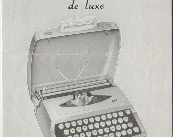 Smith Corona Empire Corona-De-Luxe Typewriter Instruction Manual - User Manual - Complete User Guide