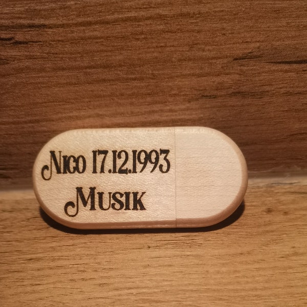 Personalisierter USB-Stick 2.0, 8 GB,Weihnachten, Hochzeit, Geburtstag, Geschenk, Valentin oder Ostern