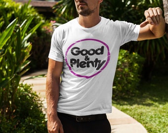 Good And Plenty T Shirt, Licorice Candy Lover Present, Good & Plenty Tee, Fan Gift, Distressed Vintage Look