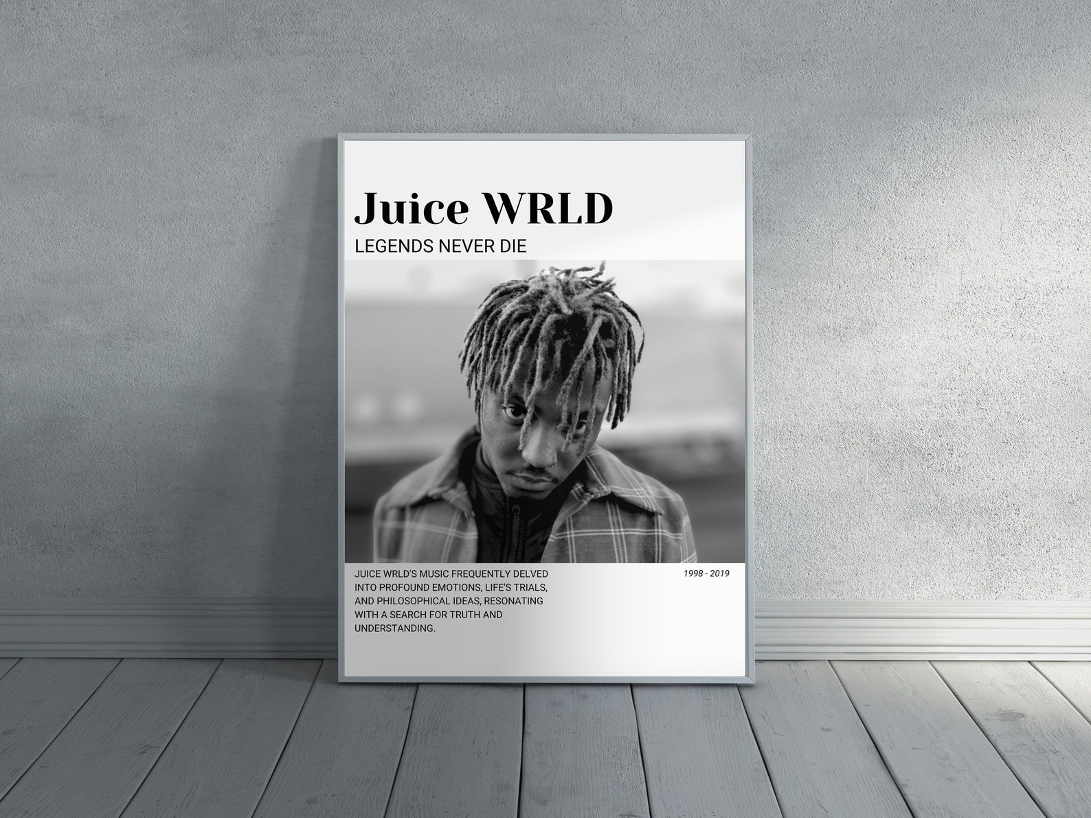 Juice Wrld Poster Juice Wrld Wall Art Juice Wrld Digital Print Etsy
