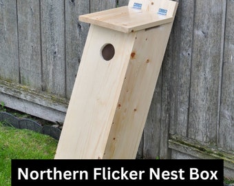 Bird Nest Box | Northern Flicker Nesting House Flat Pack | DIY Bird Box Kit