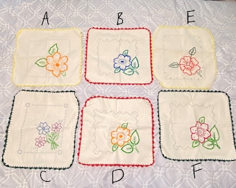 Embroidered table cloth, Cervilletas para tortilla, Mexican Embroidered Linen Napkin, Servilletas bordadas a mano, Servilleta cosidas a mano
