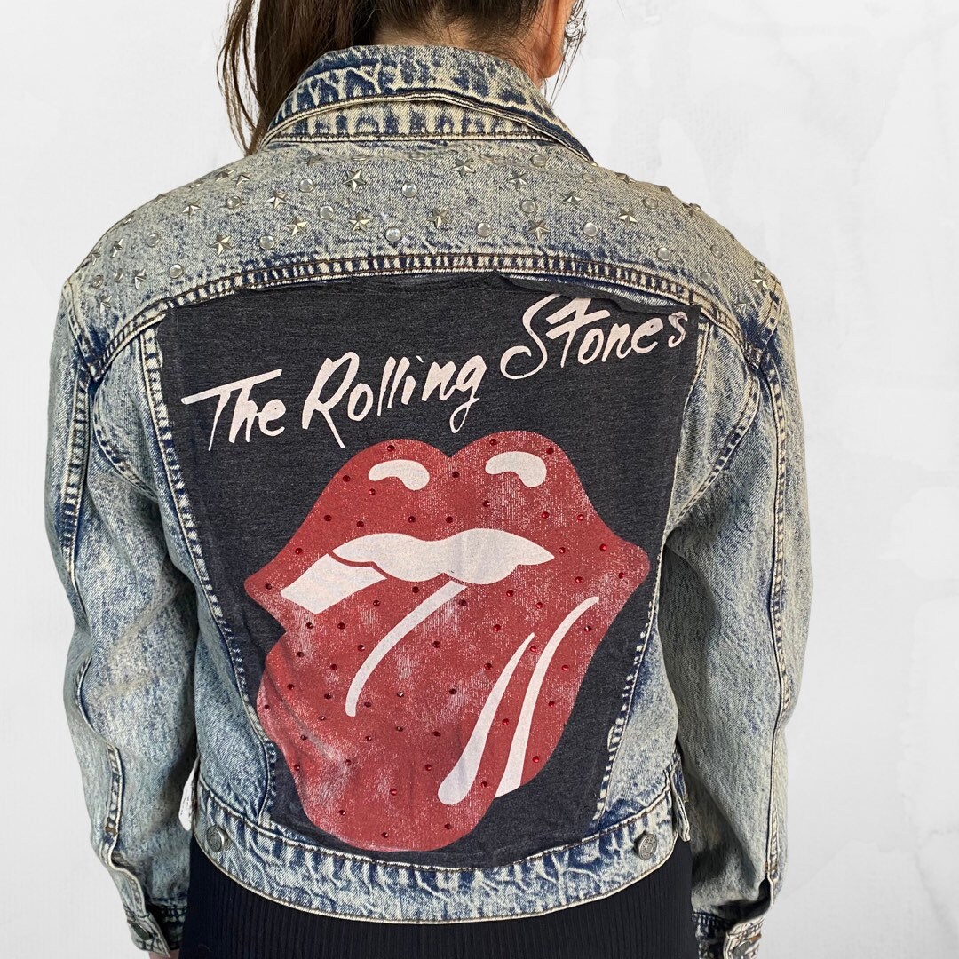 Trucker Jacket Rolling Stones Jeans Jacke Reworked The