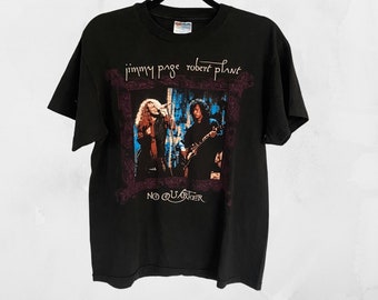 Vintage Jimmy Page Robert Plant No Quarter World Tour 1995 T Vintage Jimmy Page Robert Plant No Quarter World Tour 1995 T