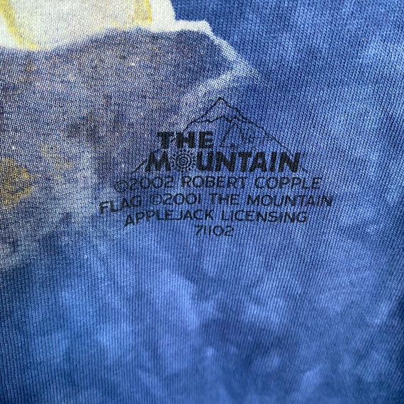 Vintage 2002 The Mountain American Flag Blue Grap… - image 5