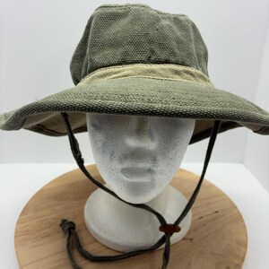 VTG Y2K Banana Republic Green Cotton Bucket Hat Grommet Gorpcore Sun Hat Safari Banana Republic Bucket Hats for Women for sale | eBay main image 3