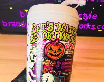Let's Watch Spooky Movies Mug, Hip Sip