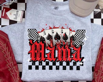 Checkered Mama PNG, Unique Sublimation Design (Instant Download)