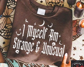 I Myself Am Strange and Unusual PNG, Spooky