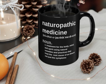 Taza de médico naturopático, taza de medicina alternativa, medicina naturopática, taza de medicina holística, taza de futuro médico, regalo de sanador