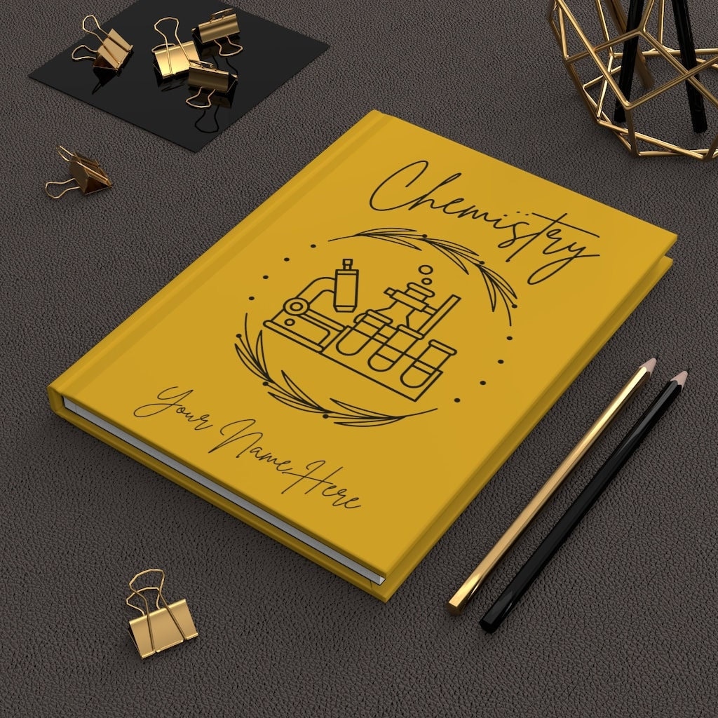 受験自学　化学指針　古書 Personalized Chemistry Hardcover Journal, School Notebook
