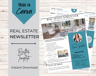 Real Estate Monthly Newsletter Template