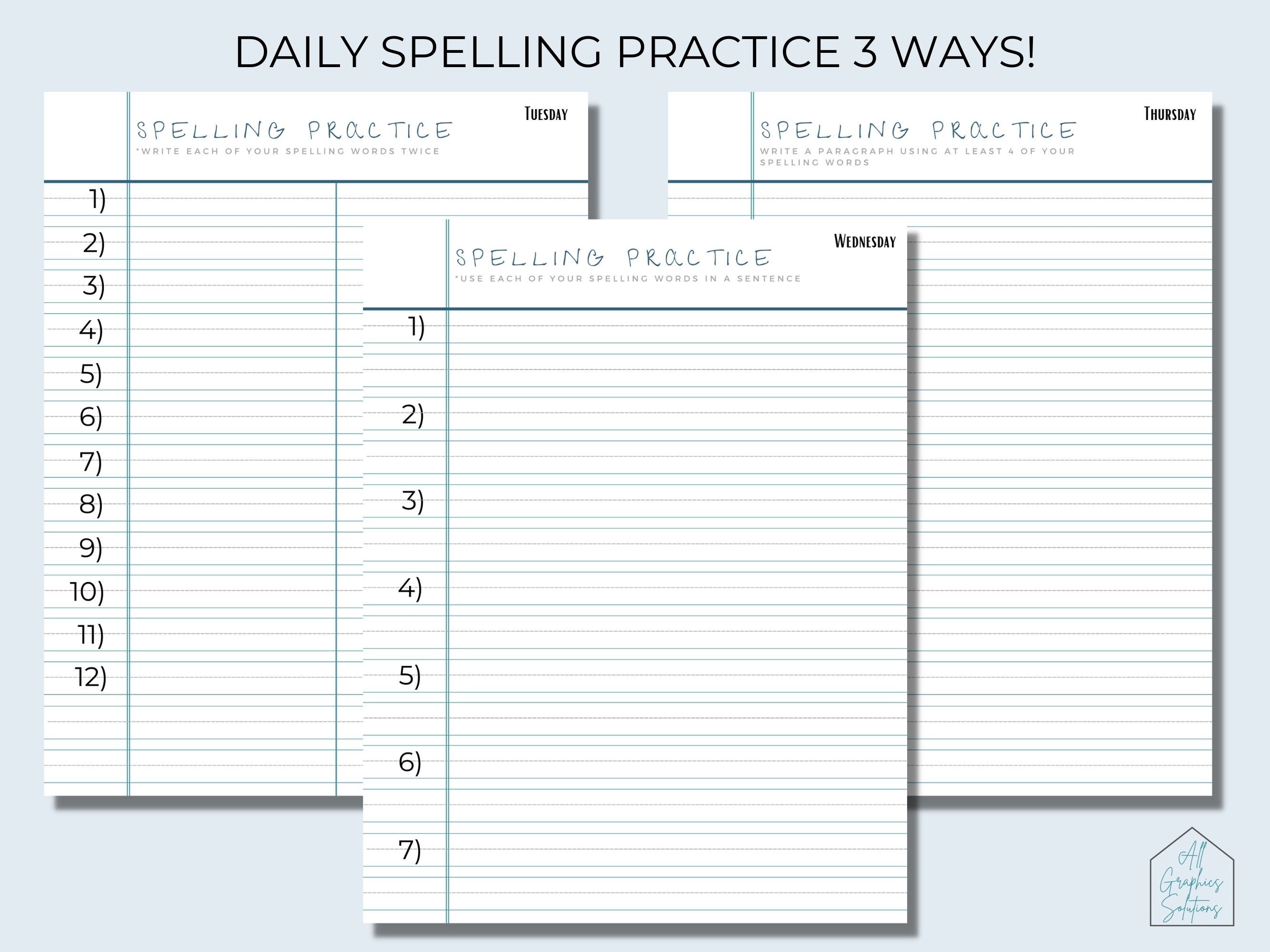Custom homeschool spelling curriculum.