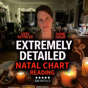 Very Detailed Birth Chart and Destiny Matrix Reading, Detailed Astrology Insights, Same Day Natal Chart Analysis, Natal Chart Reading