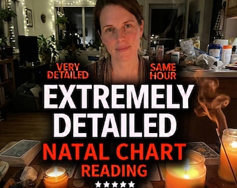 Lectura detallada de la carta natal y la matriz del destino, información astrológica detallada, análisis de la carta natal el mismo día, lectura de la carta natal