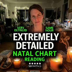 Detailed Astrological Natal Chart Reading with Psychic and Tarot Insights | Full Birth Chart Astrology & Life Guidance, Same Day Reading