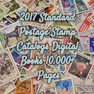 Catálogos de sellos postales estándar de 2017 Libros digitales de más de 10 000 páginas