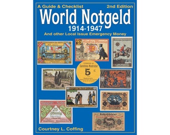 Catalogus van wereldwijd noodgeld 1914-47, lokaal uitgegeven noodgeld, digitaal boek