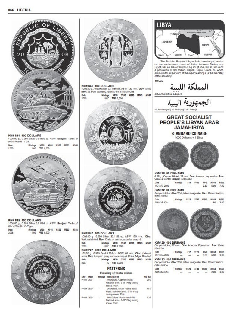 NUEVOS catálogos de monedas del mundo estándar 1601-2019 Más de 9000 páginas Libros digitales MIX imagen 5