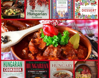 19PCS Recetas de libros de cocina digitales húngaros Hungría Goulash Paprika Langos
