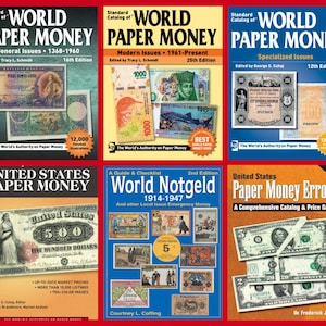 NEUE Standard World Papiergeld-Kataloge 1368-2019 5000+ Seiten Digitale Bücher MIX