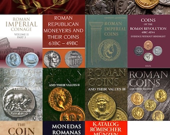 33PCS Roman Empire Coin Catalogs Digital Books Ancient LOT MIX Collectible