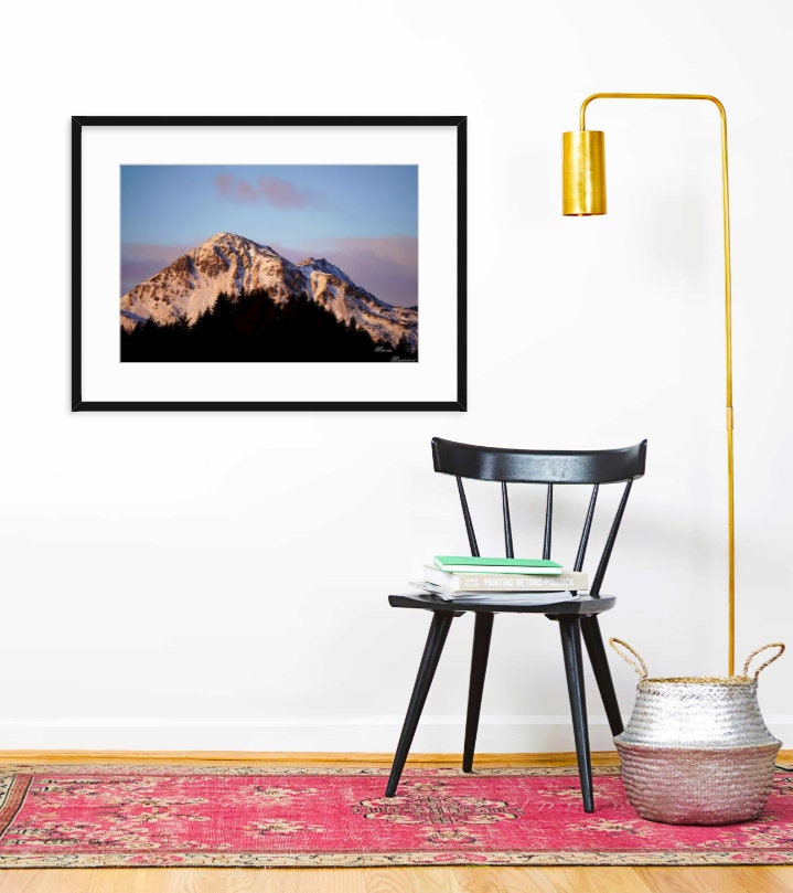 Kodiak Island Barometer Mountain Print Etsy
