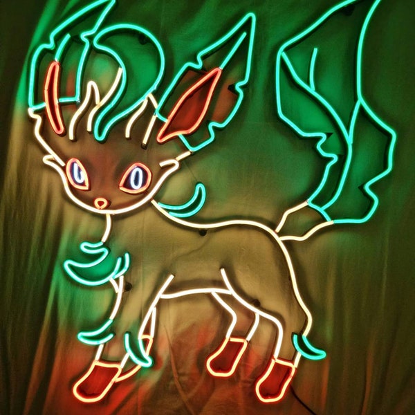 Pokemon Leafeon Neon LED Sign