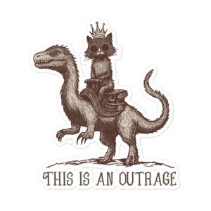 Dungeon Crawler Carl Inspired Sticker - Princess Donut - This is an Outrage