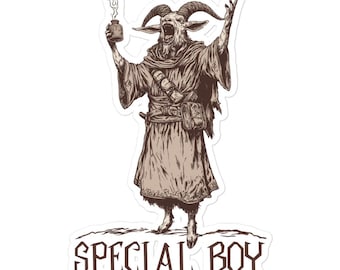 Pegatina inspirada en Carl de Dungeon Crawler - Prepotente - Pony - El niño especial de mamá