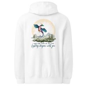 I Had The Time Of My Life Fighting Dragons With You Long Live Merch Lyrics Unisex premium mid-weight hoodie