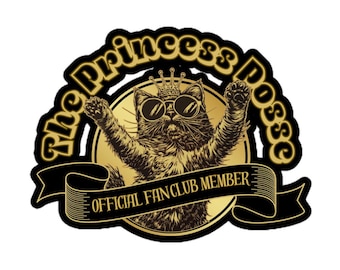 Pegatina inspirada en Carl de Dungeon Crawler - Princesa Donut - Miembro del club de fans de Princess Posse