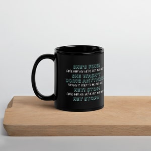 Bad Blood "She's Fine" Taylor Yelling At Security During Show Era Tour Quote Mug White Text