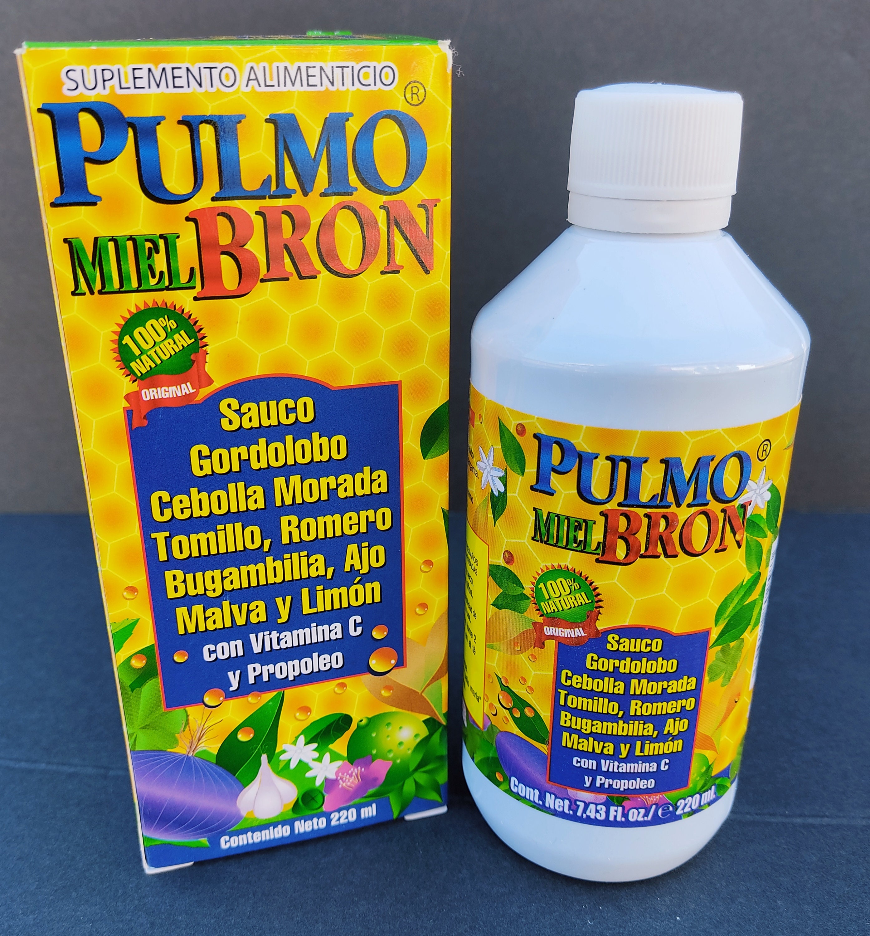 Pulmo Bron Miel Jarabe. Honey Cough Syrup With Propolis.100 Etsy