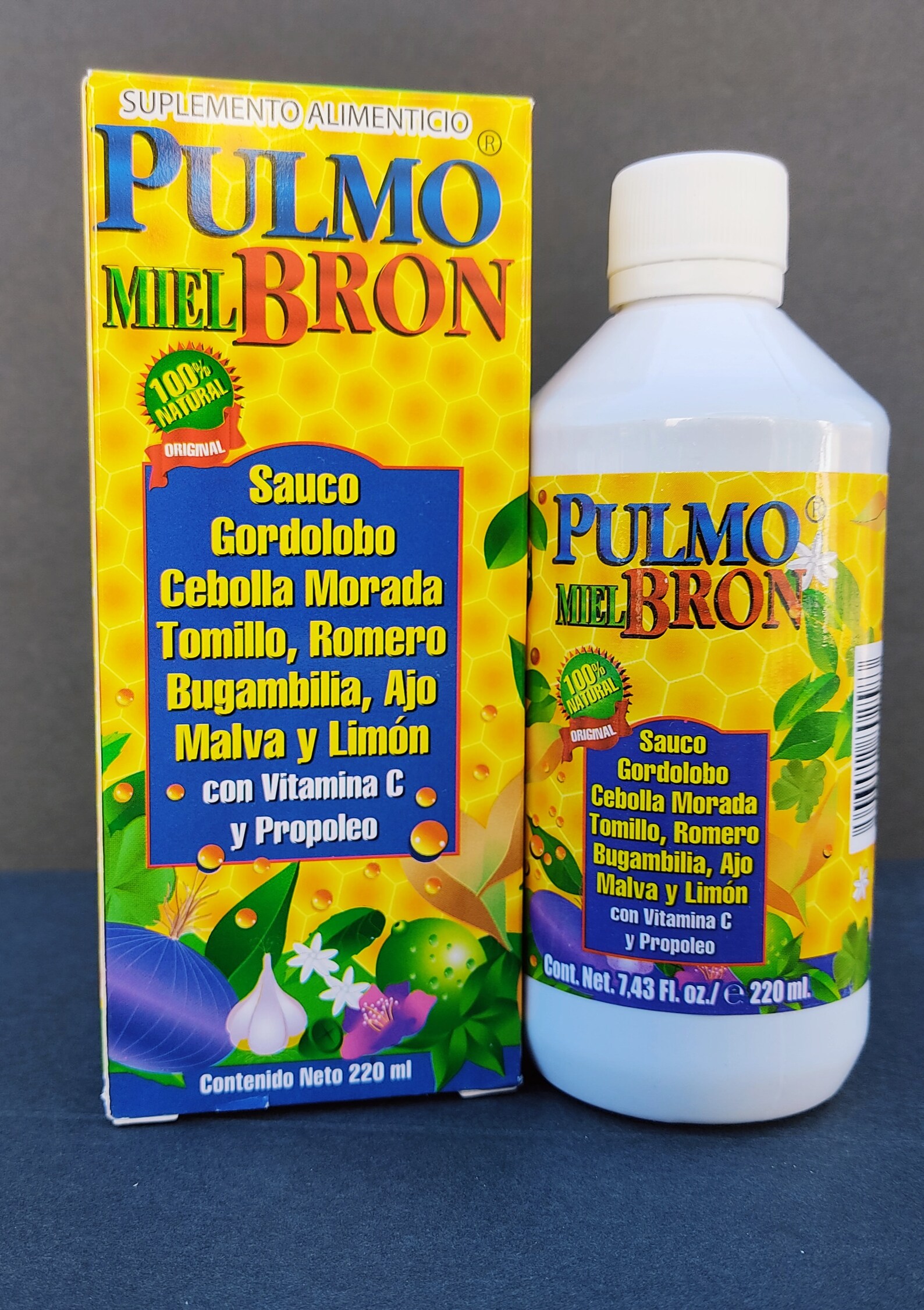 Pulmo Bron Miel Jarabe. Honey Cough Syrup With Propolis.100 Etsy