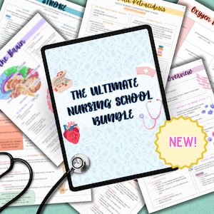 The Ultimate Nursing School Bundle, Med Surg Bundle, Fundamentals Bundle, NCLEX