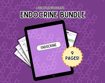 Pacote de notas de enfermagem endócrina: revisão do NCLEX e da cirurgia médica (download digital)