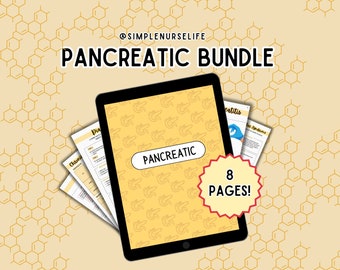 Pancreatic Nursing Bundle Notes, NCLEX Notes, Med Surg Notes