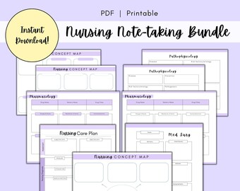 Nursing Notes Bundle, Nursing Template, SBAR Nurse Report Sheet, Nursing Care Plan, Nursing Bundle, NCLEX, Nursing Report Sheet, PDF Digital