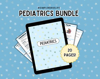 Pediatrics Nursing Notes Bundle: NCLEX & Med Surg (Digital Download)