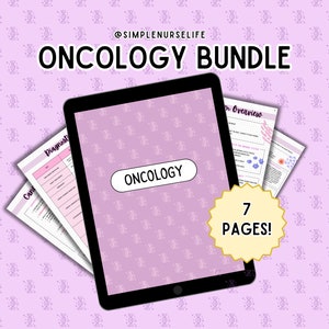 Oncology Nursing Bundle Notes, NCLEX Notes, Med Surg Notes