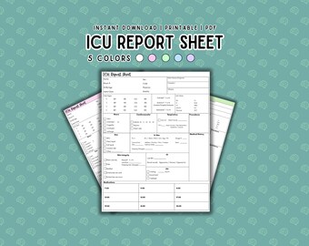 ICU Nurse Report Sheet: Critical Care SBAR Template (PDF)