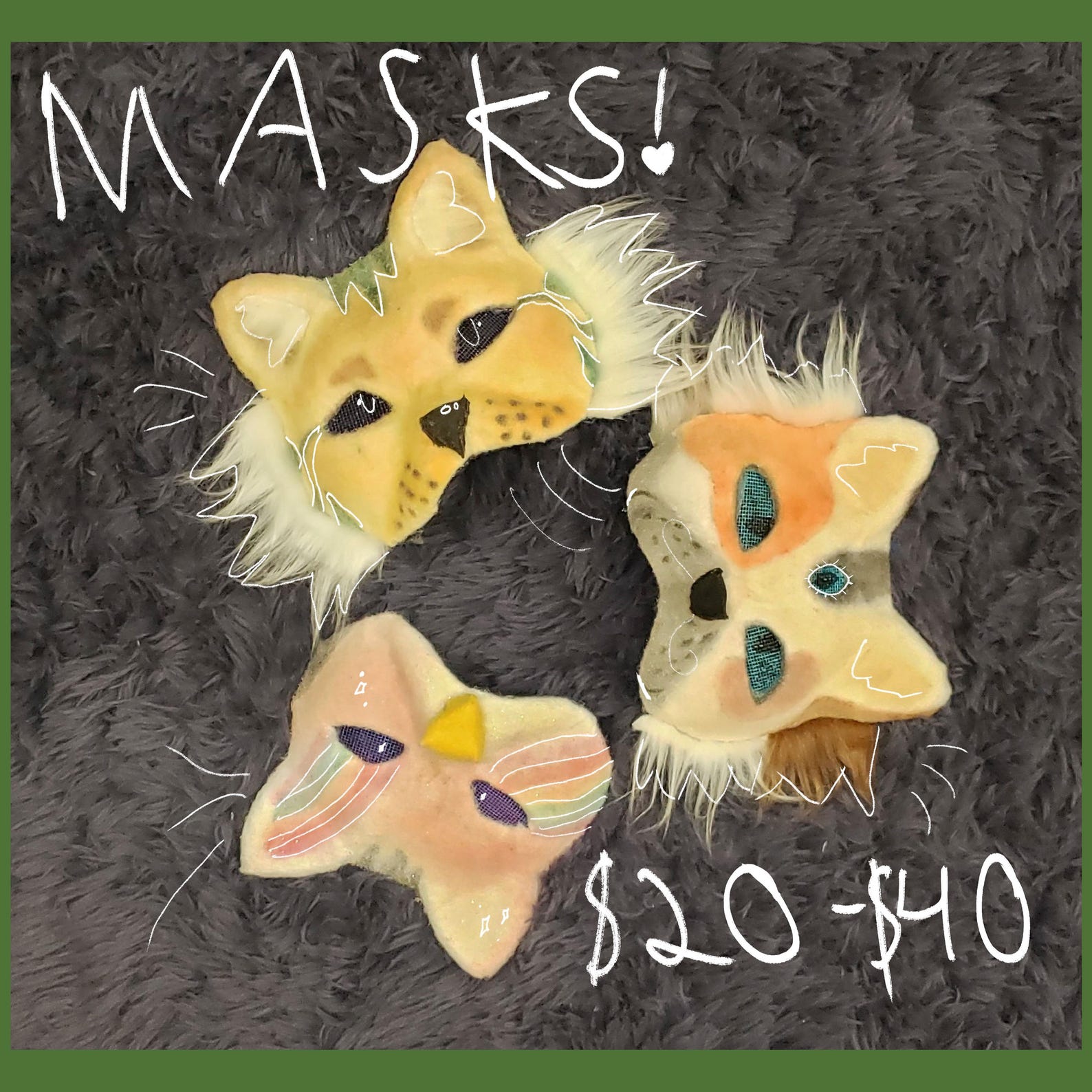 Cat Masks - Etsy