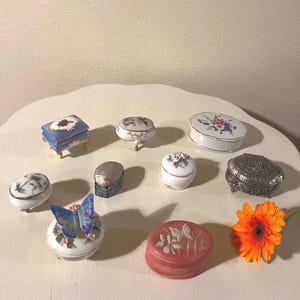 Vintage Box Collection, Including Ring Boxes, and Jewelry Boxes From All Around the World