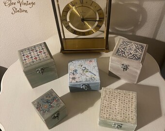 Vintage Box-Sammlung, einschließlich Ringboxen und Schmuckschatullen
