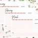 Printable Monthly Calendar - Etsy