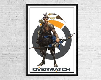 Hanzo | Original | Overwatch | Poster | Cover | Art | Print | Digital | Art Deco | Wall Art | Game Art